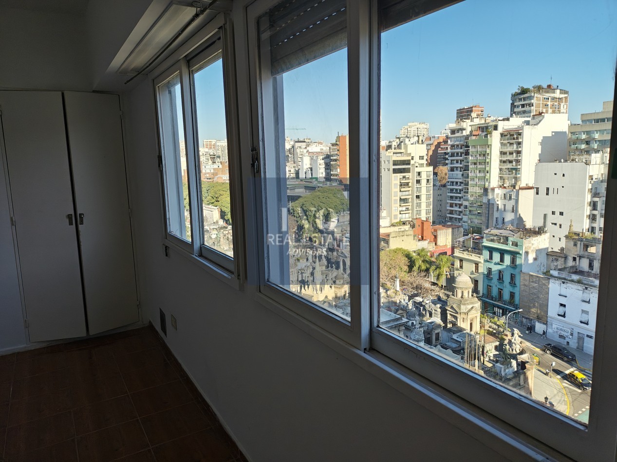 RECOLETA 1 Ambiente 27 m² - Piso 12 DIVINO!!! Todo SOL!!!- RECOLETA URBAN MALL - CABA.
